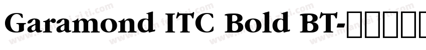 Garamond ITC Bold BT字体转换